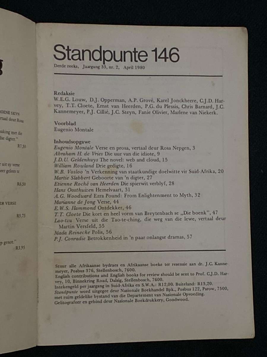 STANDPUNTE #146 APRIL 1980