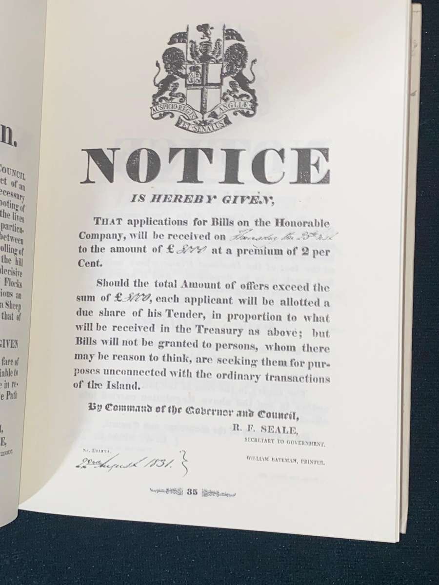 SAINT HELENA PROCLAMATIONS 1818 - 1943 BY ROBIN CASTELL