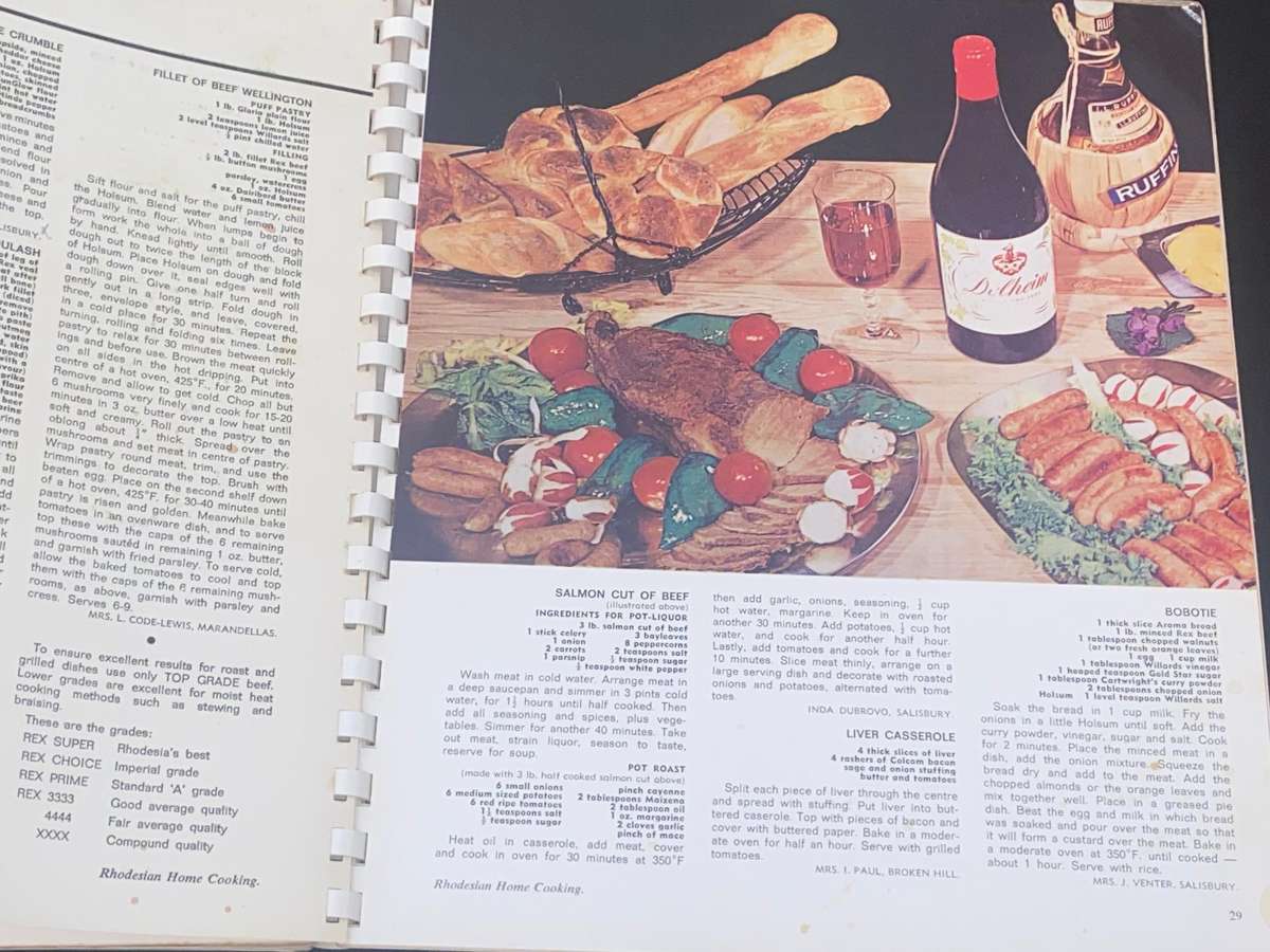 RHODESIAN HOME COOKING VINTAGE RECIPE BOOK