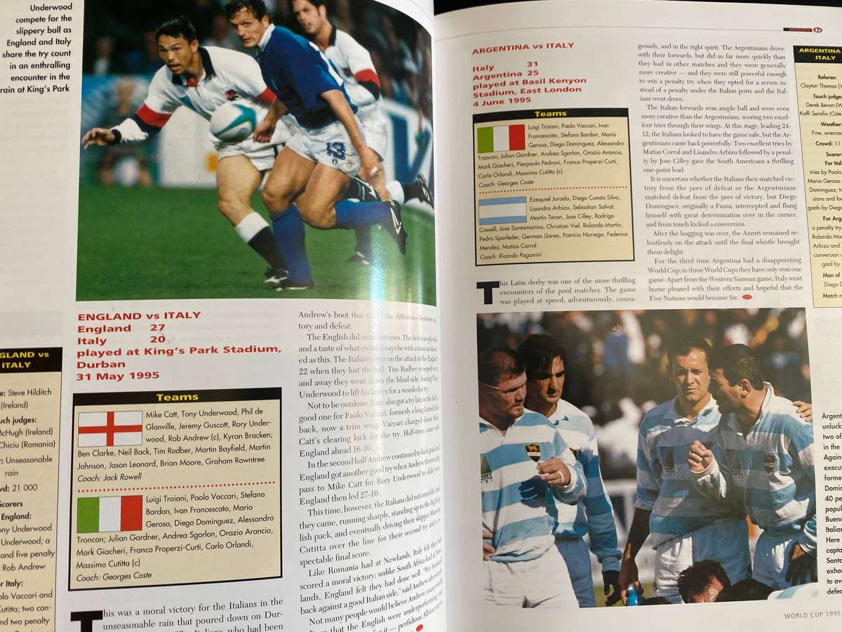 1995 RUGBY WORLD CUP REVIEW COLLECTOR`S EDITION
