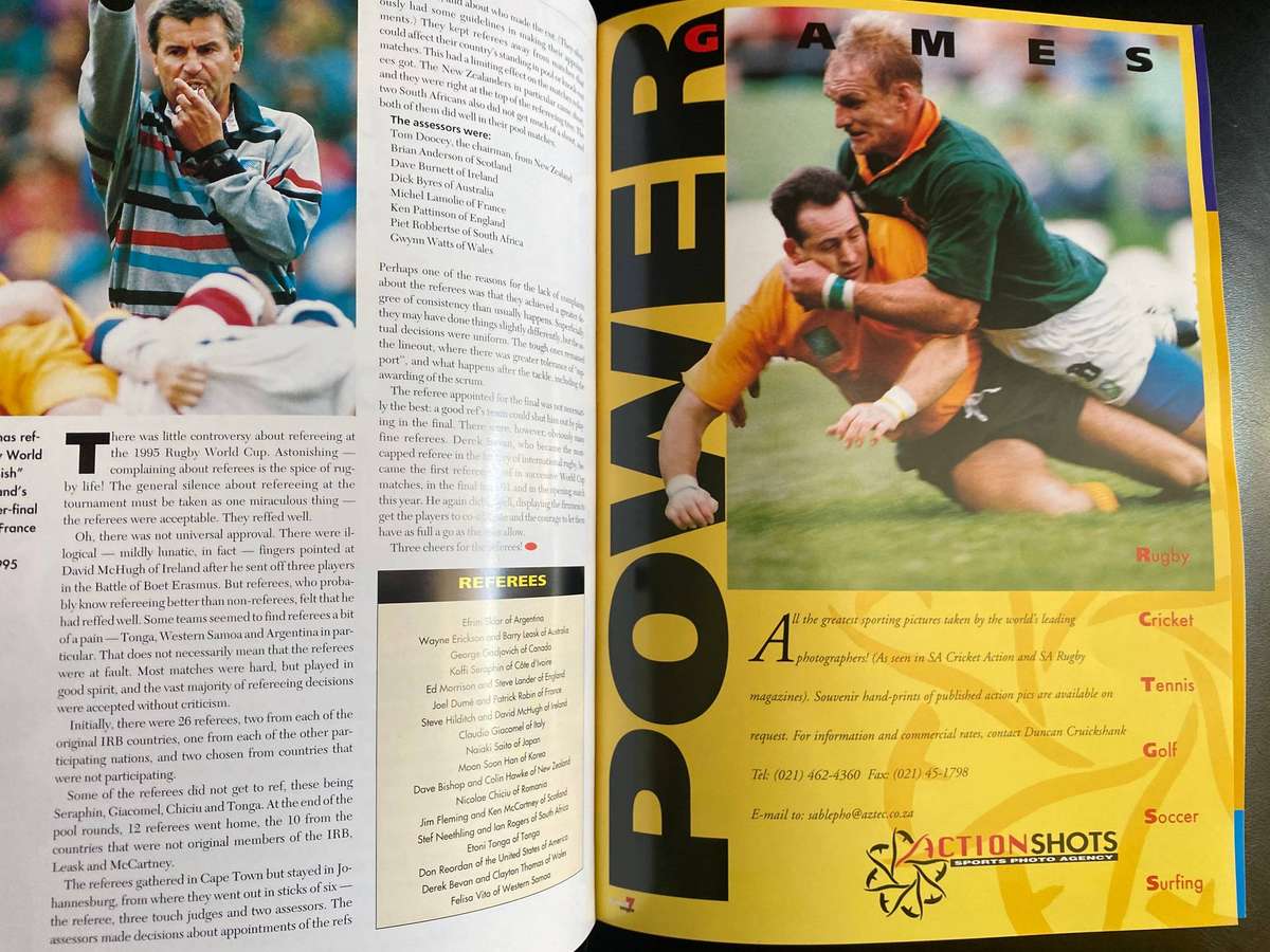 1995 RUGBY WORLD CUP REVIEW COLLECTOR`S EDITION
