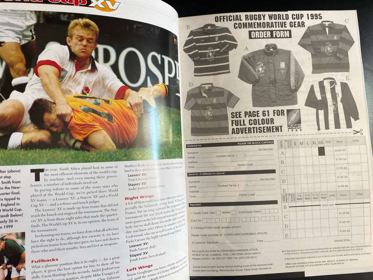 1995 RUGBY WORLD CUP REVIEW COLLECTOR`S EDITION