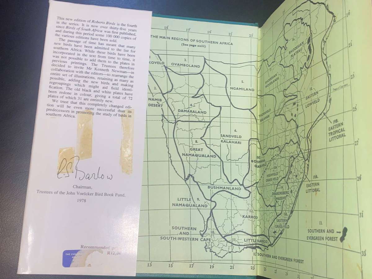 TOBERTS BIRDS OF SOUTH AFRICA MCLACHLAN & LIVERSIDGE