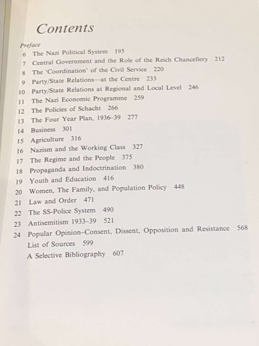 NAZISM 1919-1945 A DOOCUMENTARY READER #2 STATE, ECONOMY AND SOCIETY EDITED BY J. NOAKES