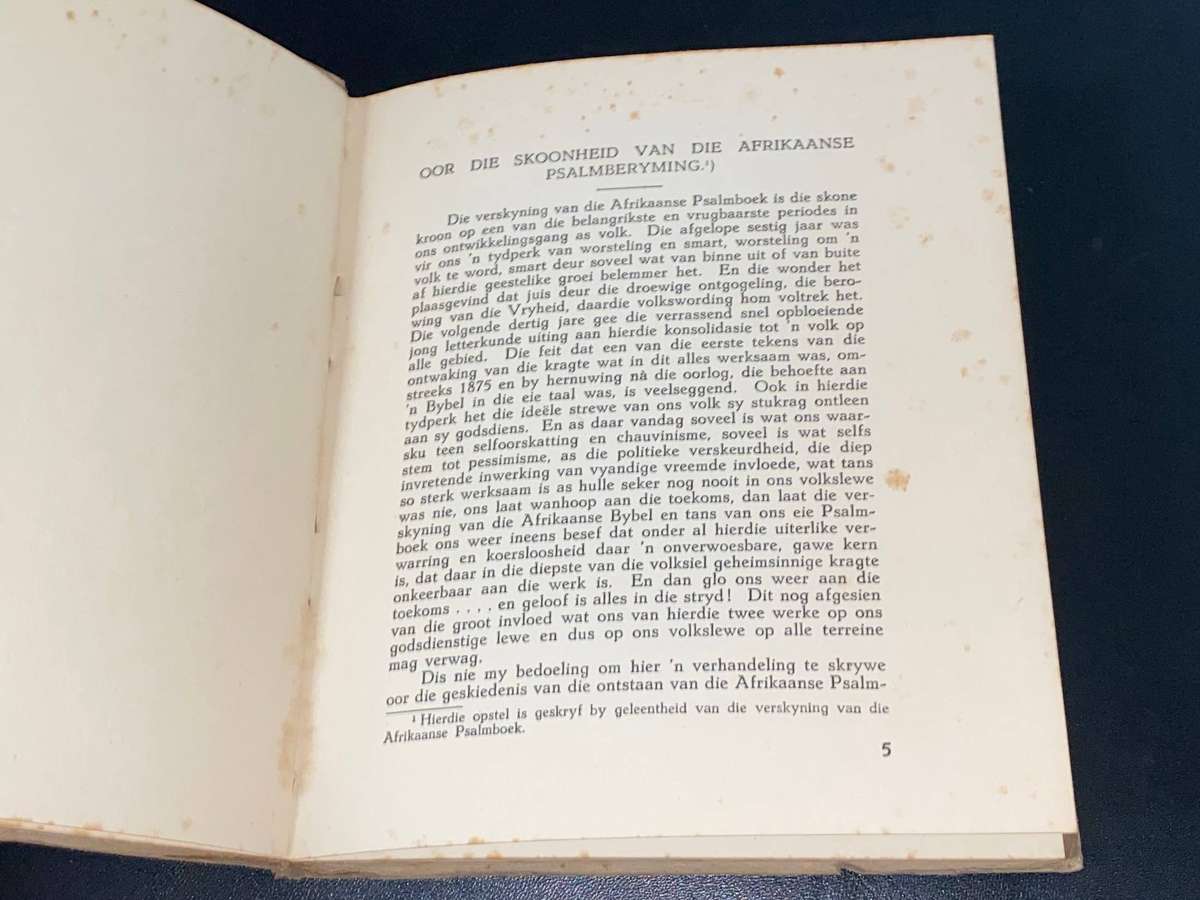 DIE AFRIKAANSE PSALMBERYMING DEUR G. DEKKER