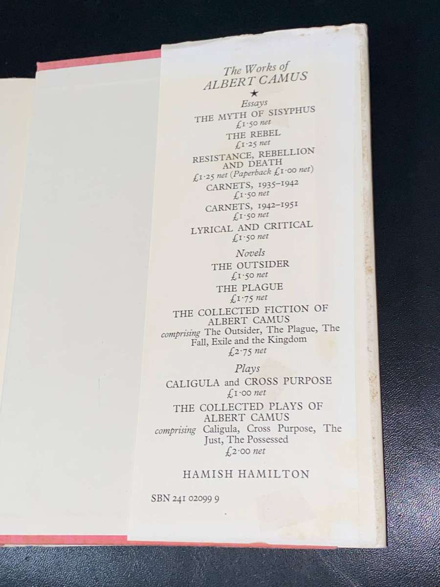 A HAPPY DEATH BY ALBERT CAMUS 1972