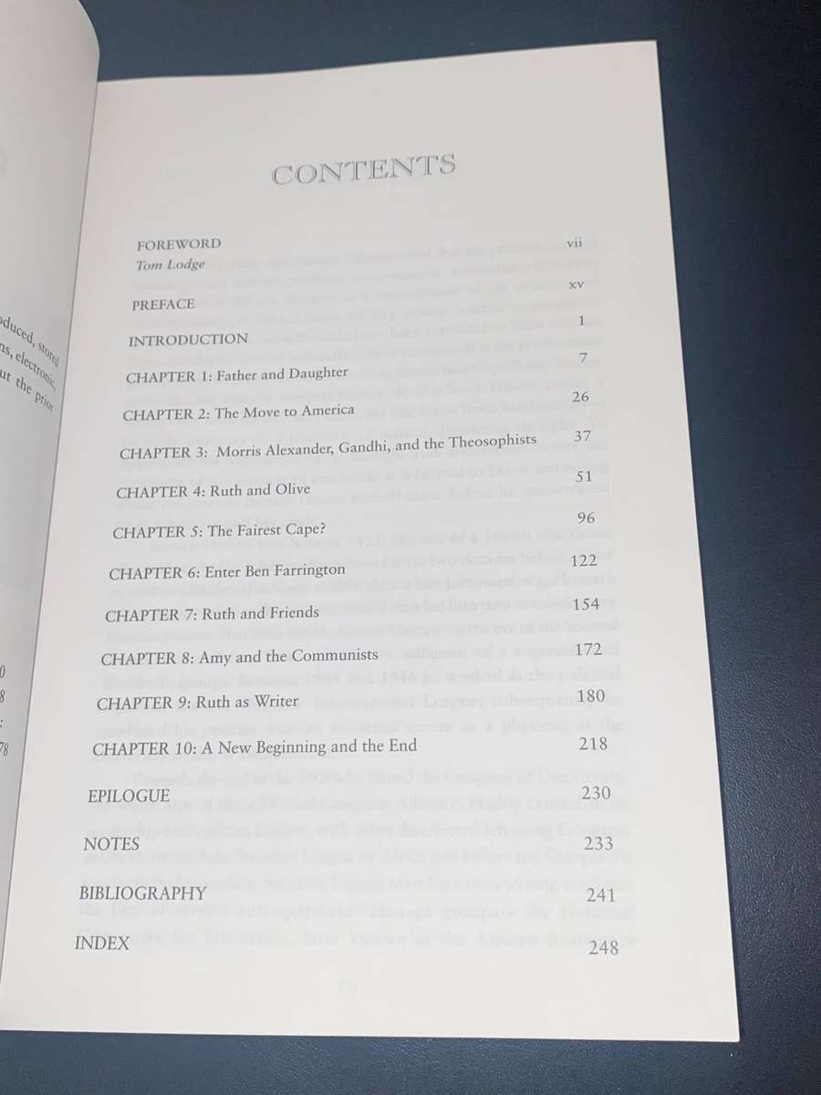 THE CAPE TOWN INTELLECTUALS RUTH SCHECHTER AND HER CIRCLE 1907-1934 BY BARUCH HIRSON