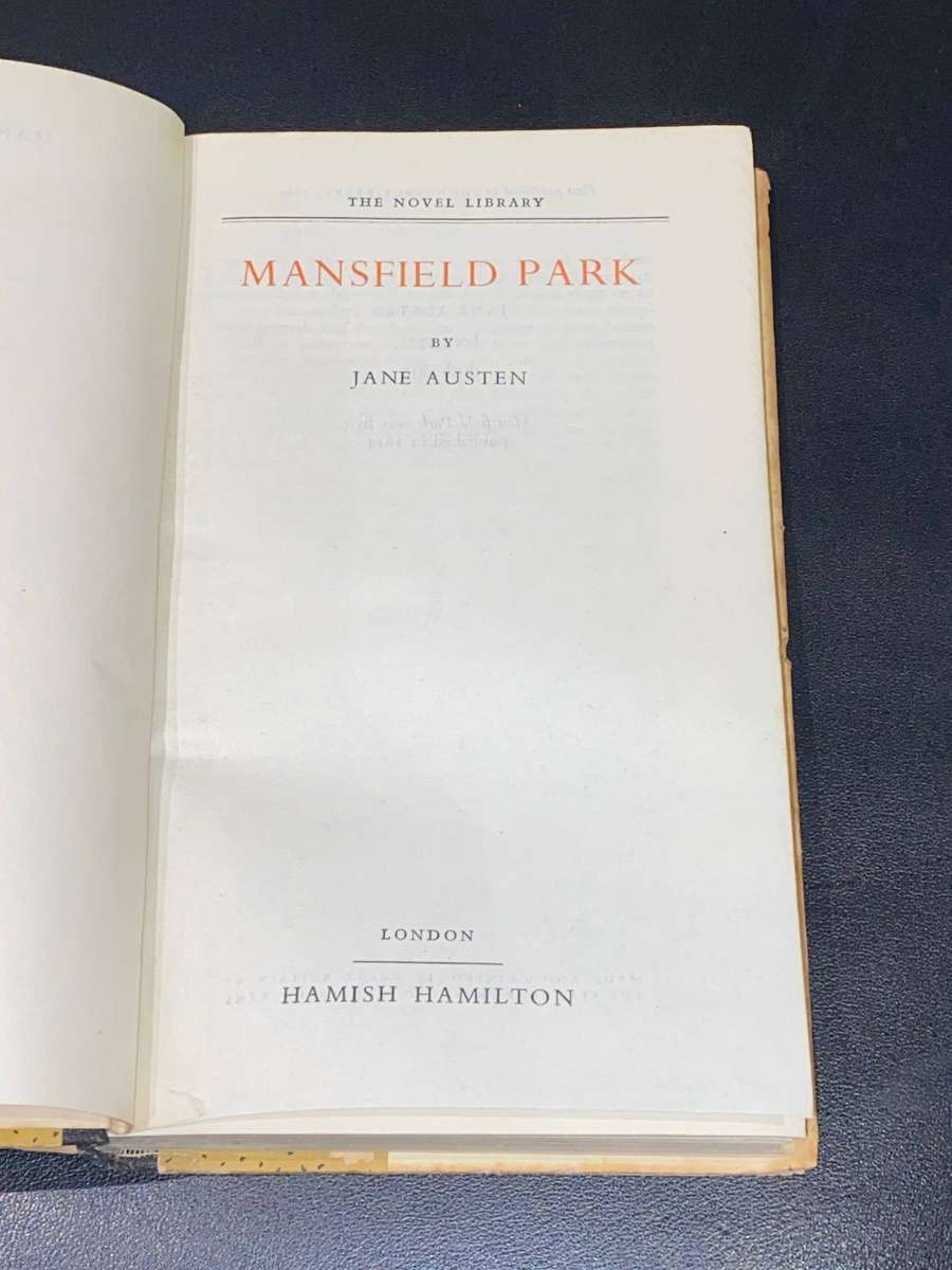 MANSFIELD PARK BY JANE AUSTEN