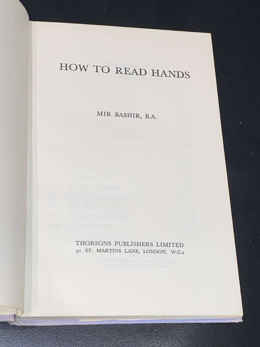 HOW TO READ HANDS BY MIR BASHIR