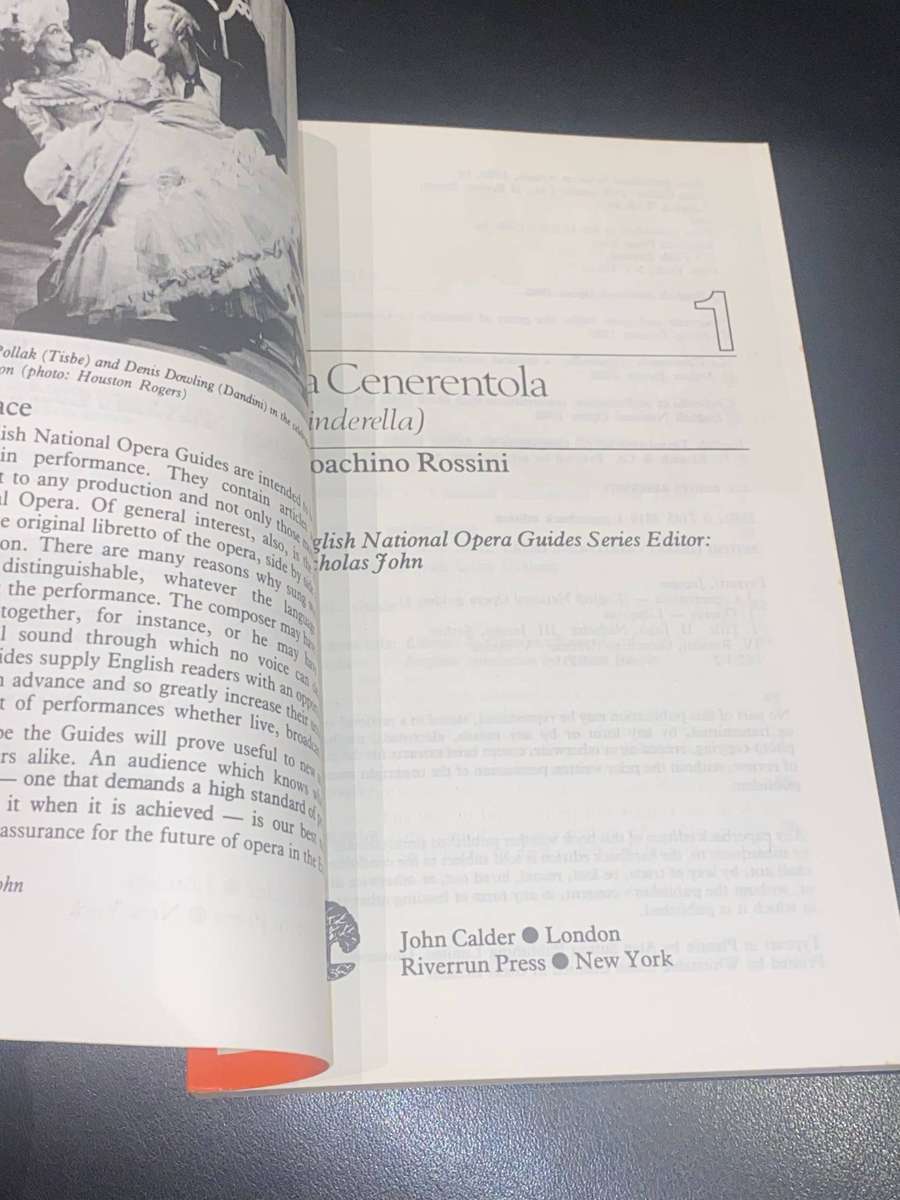 LA CENERENTOLA (CINDERELLA) - ROSSINI  ENGLISH NATIONAL OPERA GUIDE 1