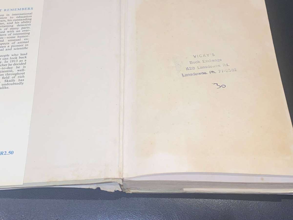 A NATURALIST REMEMBERS BY S.H. SKAIFE