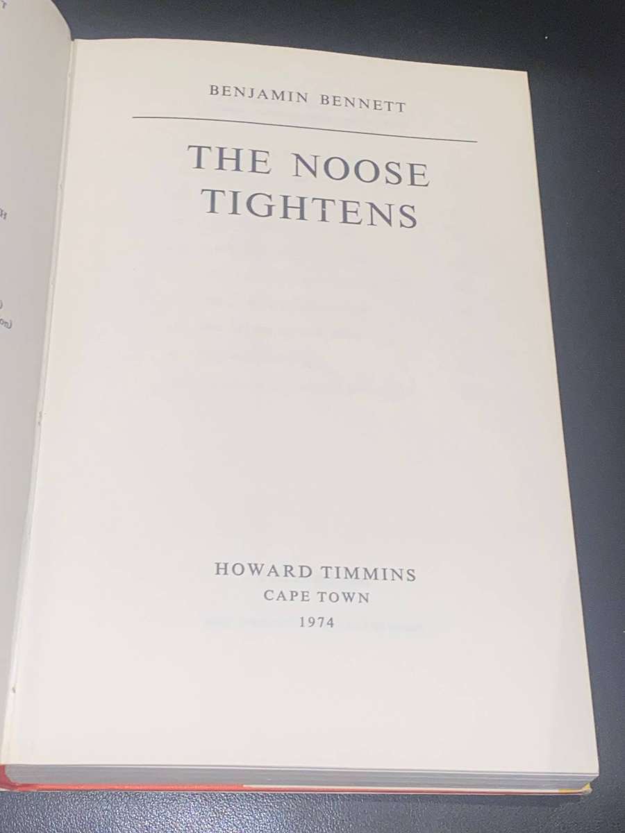 THE NOOSE TIGHTENS BY BENJAMIN BENNET