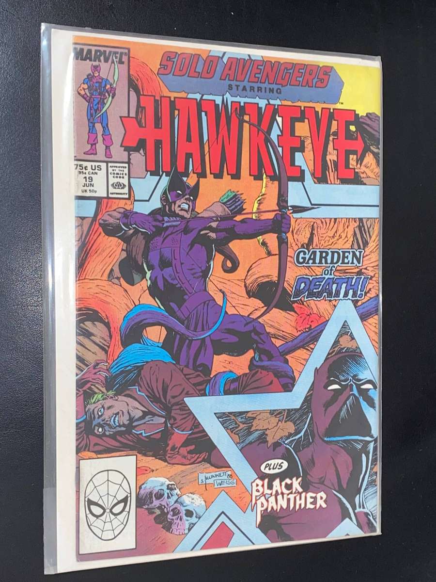 MARVEL COMICS #19 SOLO AVENGERS STARRING HAWKEYE GARDEN OF DEATH PLUS BLACK PANTHER