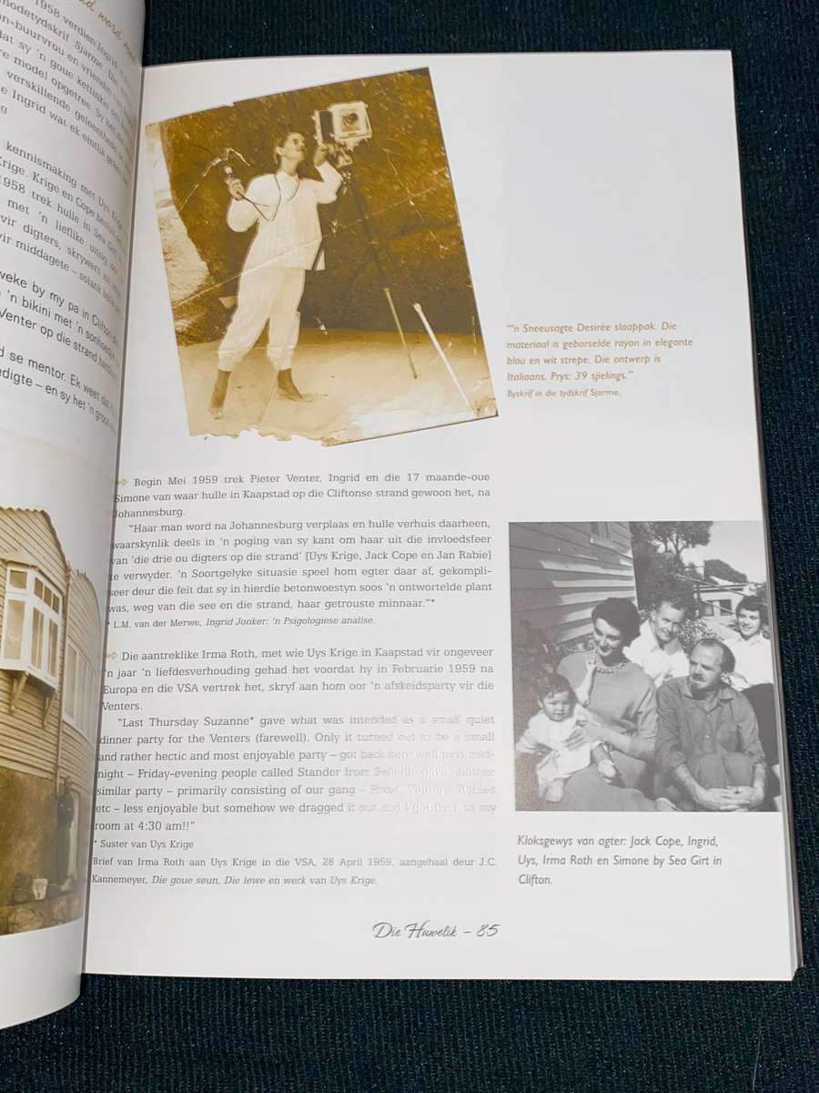INGRID JONKER BEELD VAN 'N DIGTERSLEWE SAAMGESTEL DEUR PETROVNA METELERKAMP SIGNED