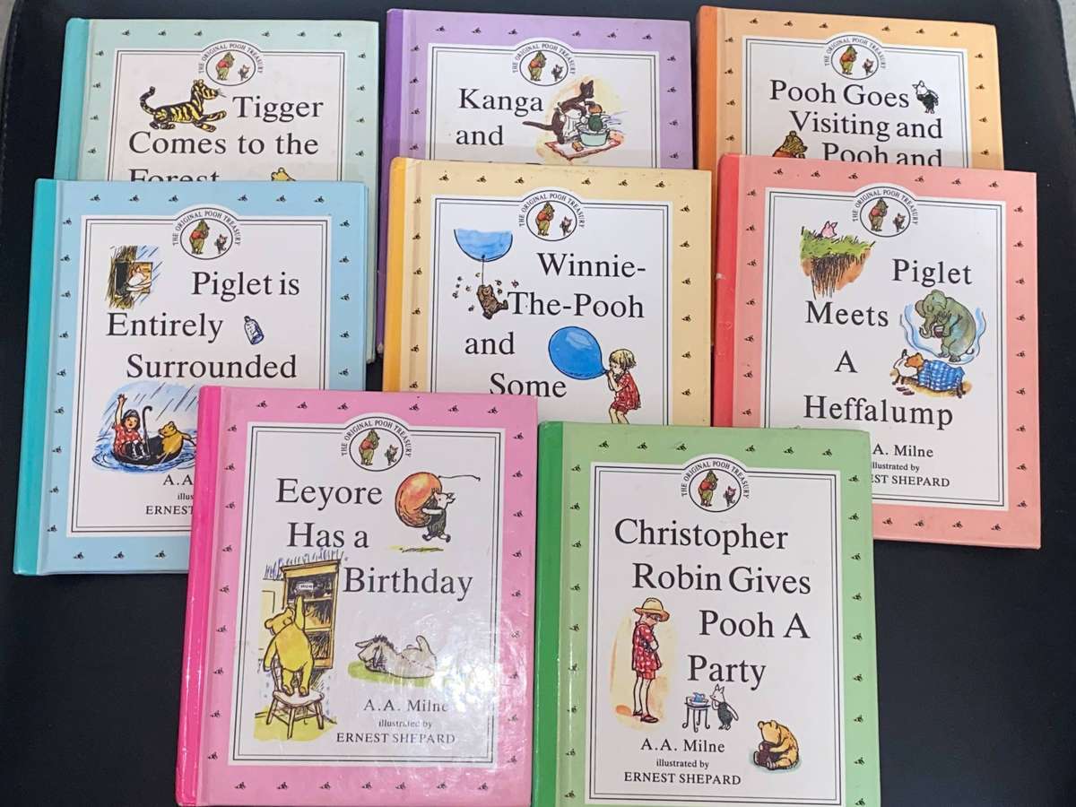 POOH TREASURY BY A.A. MILNE ILLUSTRATED BY ERNEST SHEPARD X 8