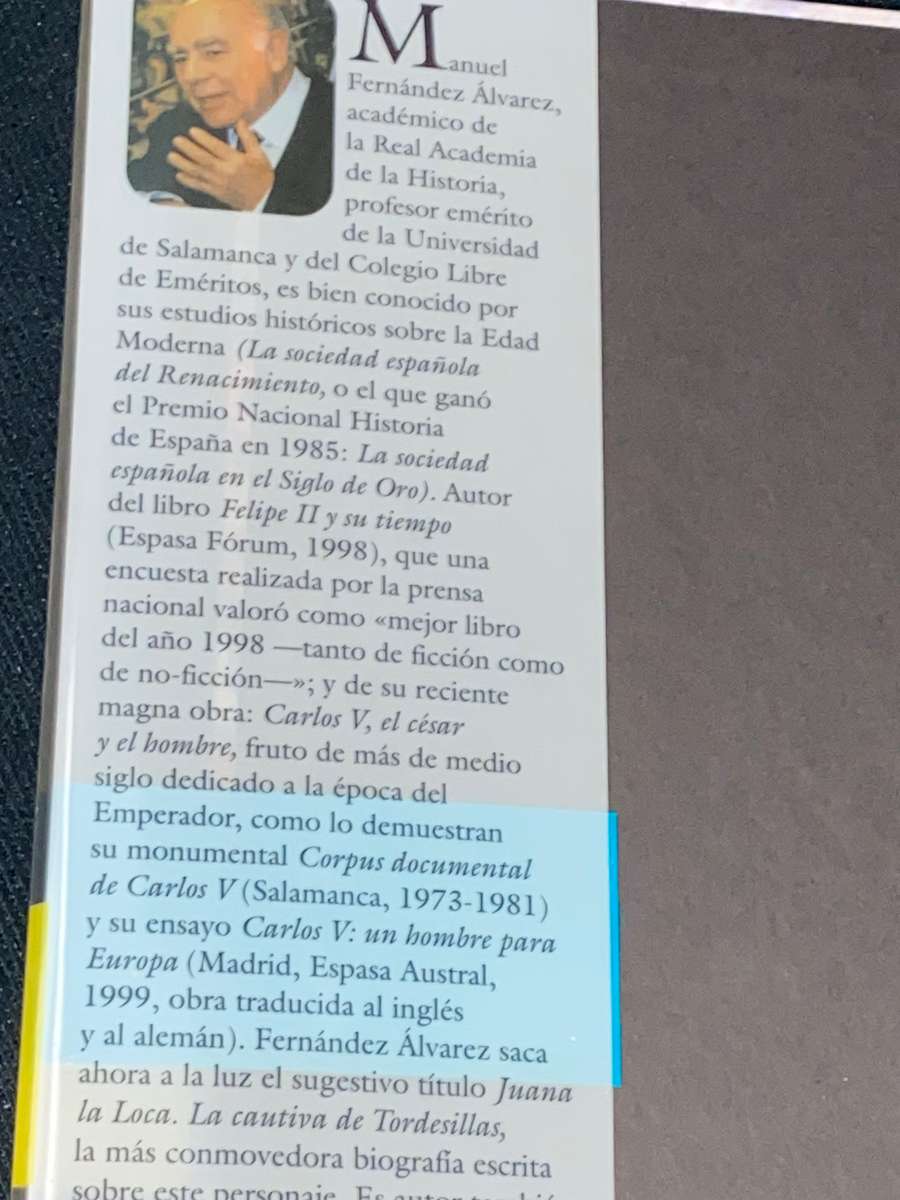 JUANA LA LOCA LA CAUTIVA DE TORDESILLAS - MANUEL FERNANDEZ ALVAREZ