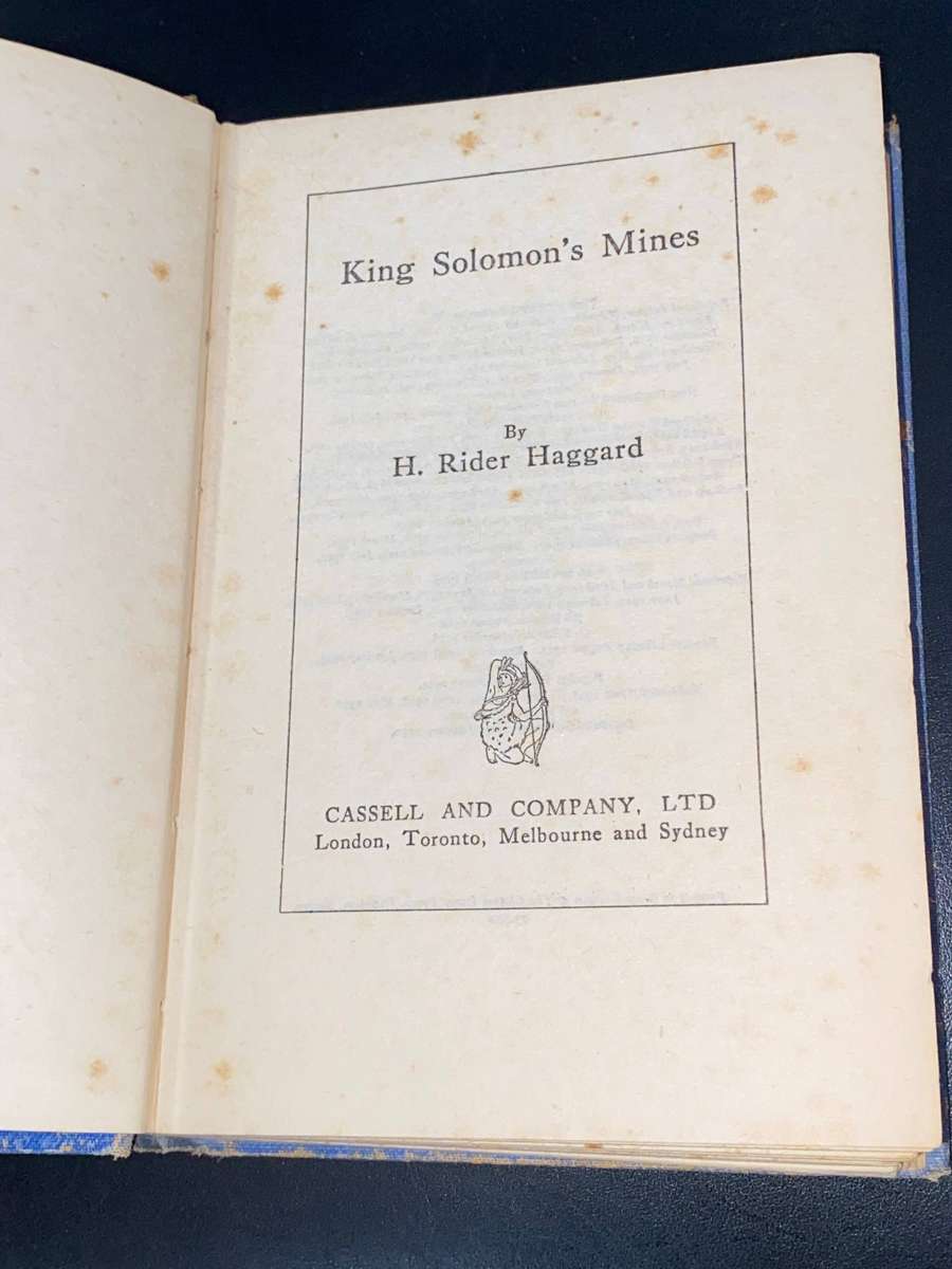 KING SOLOMON'S MINES BY H. RIDER HAGGARD