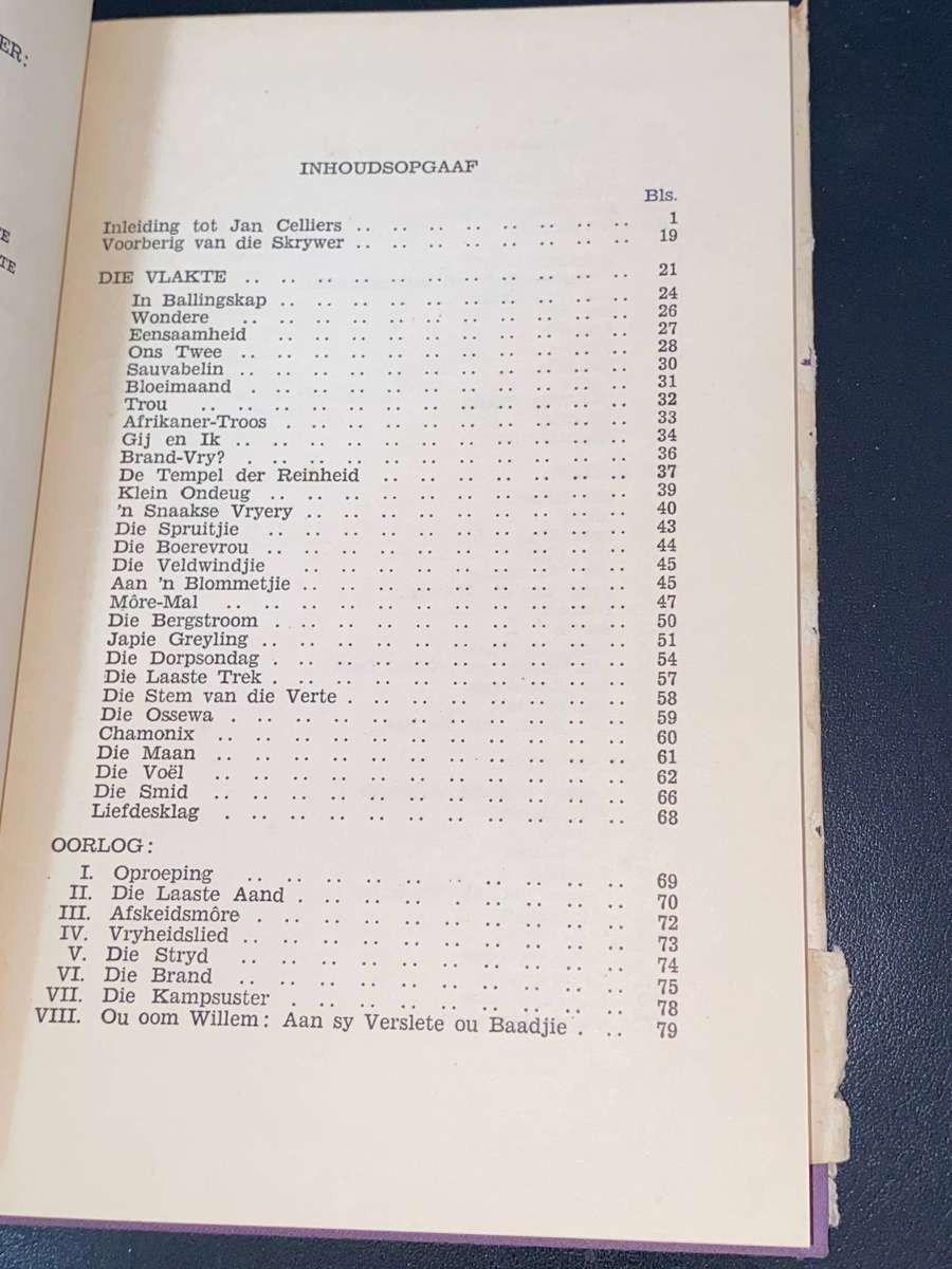 DIE VLAKTE EN ANDER GEDIGTE DEUR JAN F.E. CELLIERS