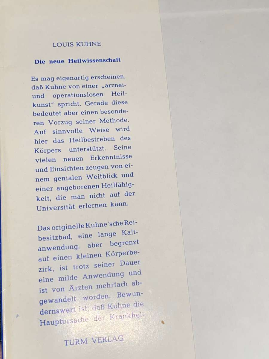 LOUIS KUHNE DIE NEUE HEILWISSENSCHAFT