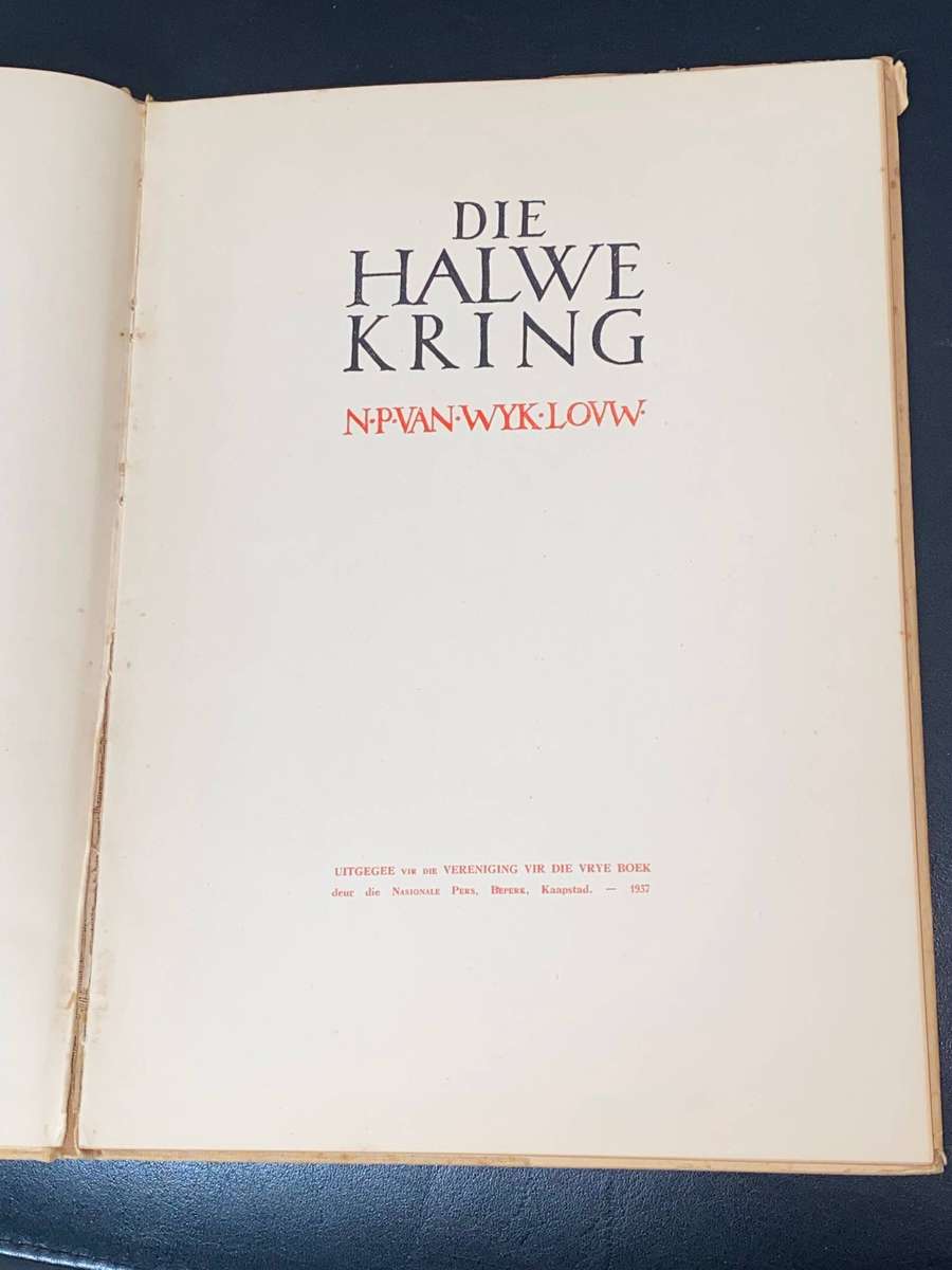 DIE HALWE KRING DEUR N.P. VAN WYK LOUW 1937