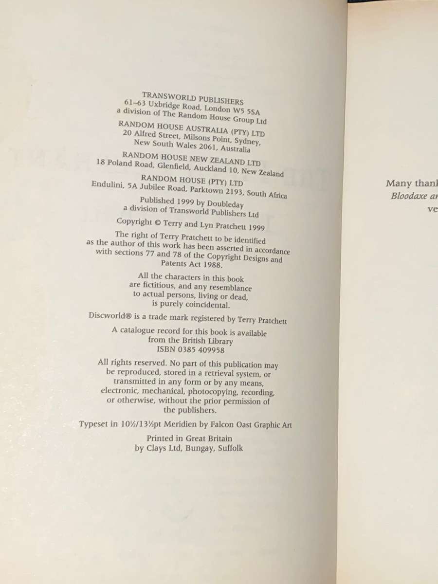 TERRY PRATCHETT THE FIFTH ELEPHANT