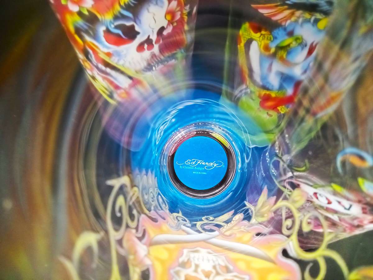 ED Hardy Boxed Collection! - Coasters, Shot & High Ball Glasses all Designed by Christian Audigier