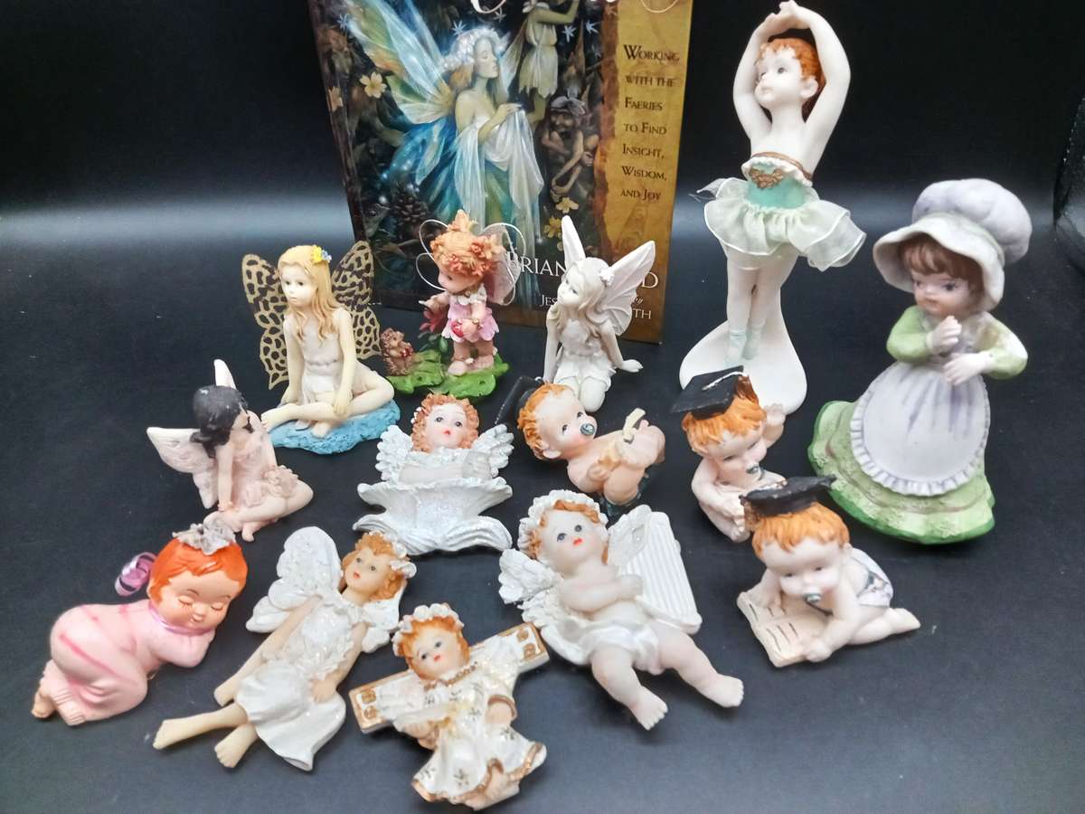Fairy Lovers! Diverse Collection of Fairies and Figures as well as a Comprehensive Book on Fairies