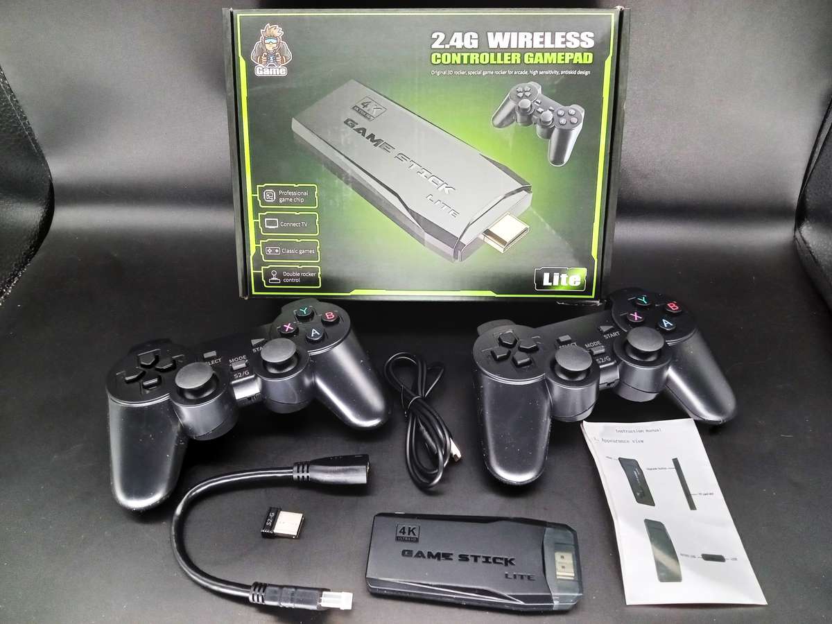 NEW!!! 4k Ultra HD Game Stick Lite with 2 x 2.4G Wireless Gamepad Controllers