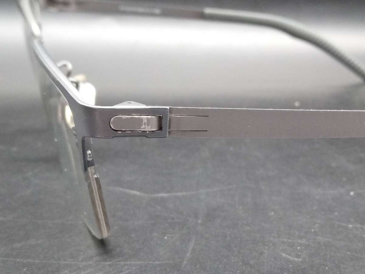 Porsche (Replica) - P9887 -  Gray Square - Semi-frameless - Eyeglasses/Frame