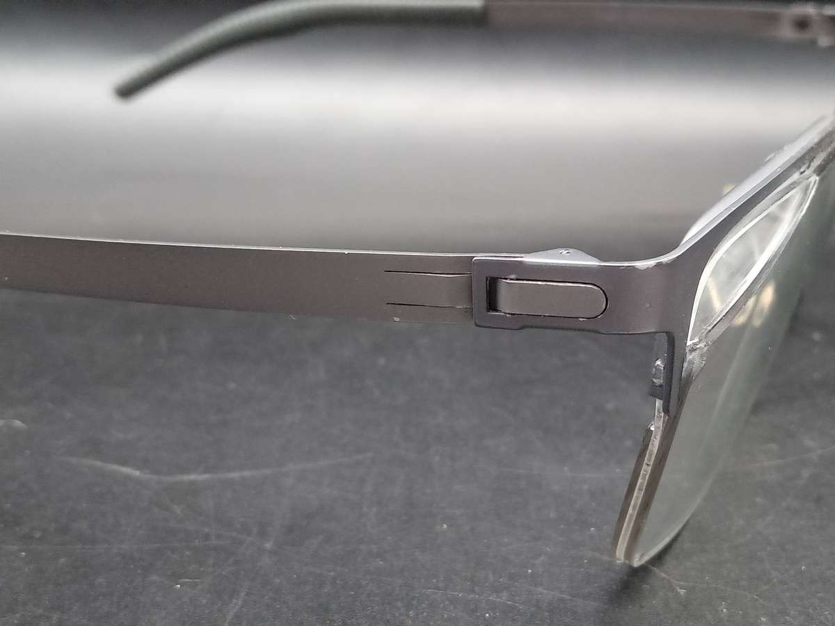 Porsche (Replica) - P9887 -  Gray Square - Semi-frameless - Eyeglasses/Frame