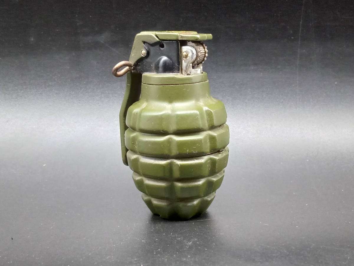 China - Miniature Military Grenade  - Cigarette Lighter - Butane