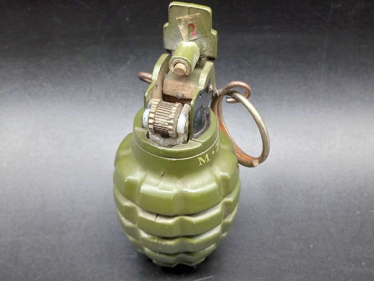 China - Miniature Military Grenade  - Cigarette Lighter - Butane
