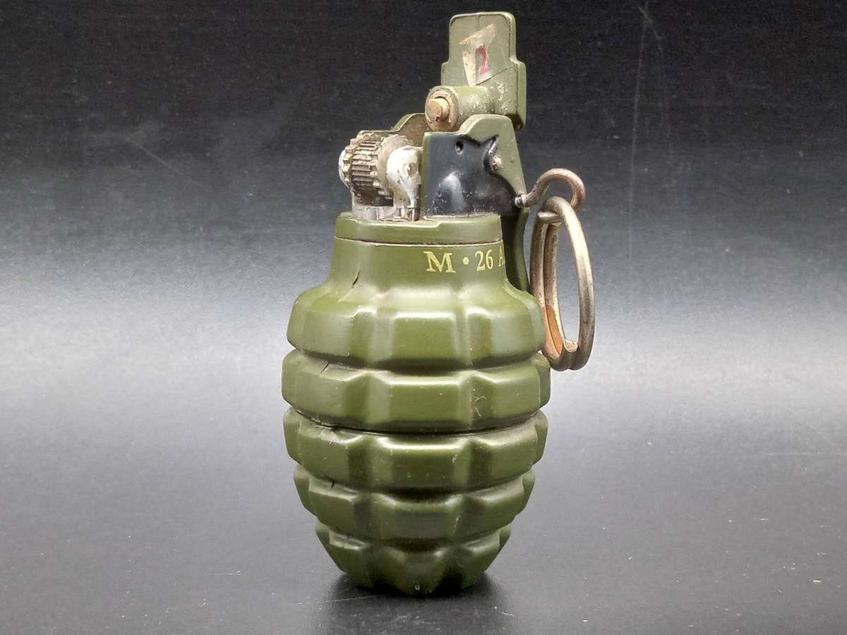 China - Miniature Military Grenade  - Cigarette Lighter - Butane