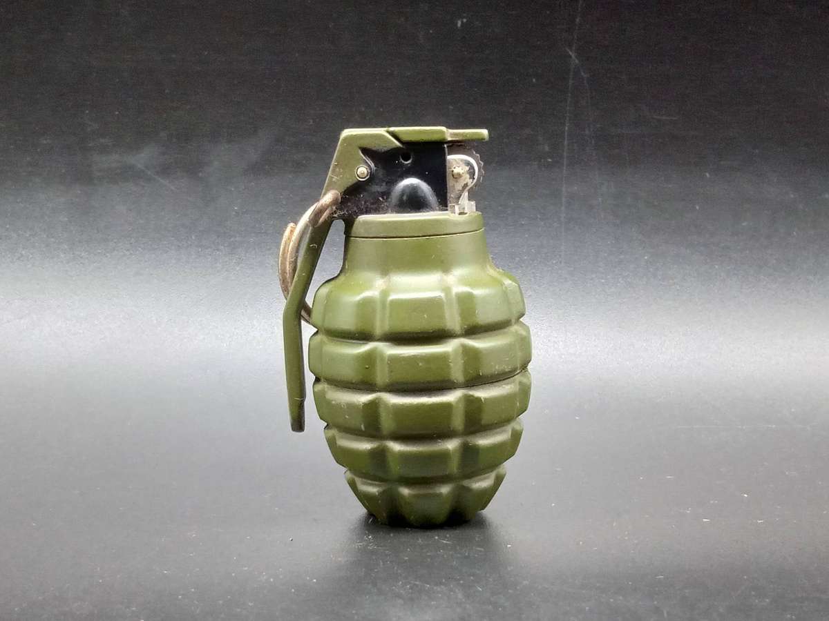 China - Miniature Military Grenade  - Cigarette Lighter - Butane