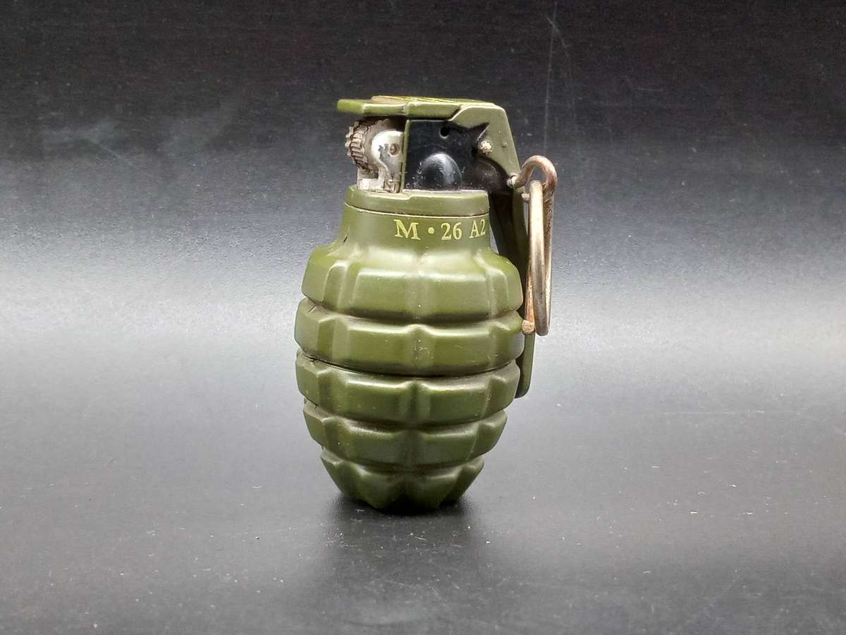 China - Miniature Military Grenade  - Cigarette Lighter - Butane