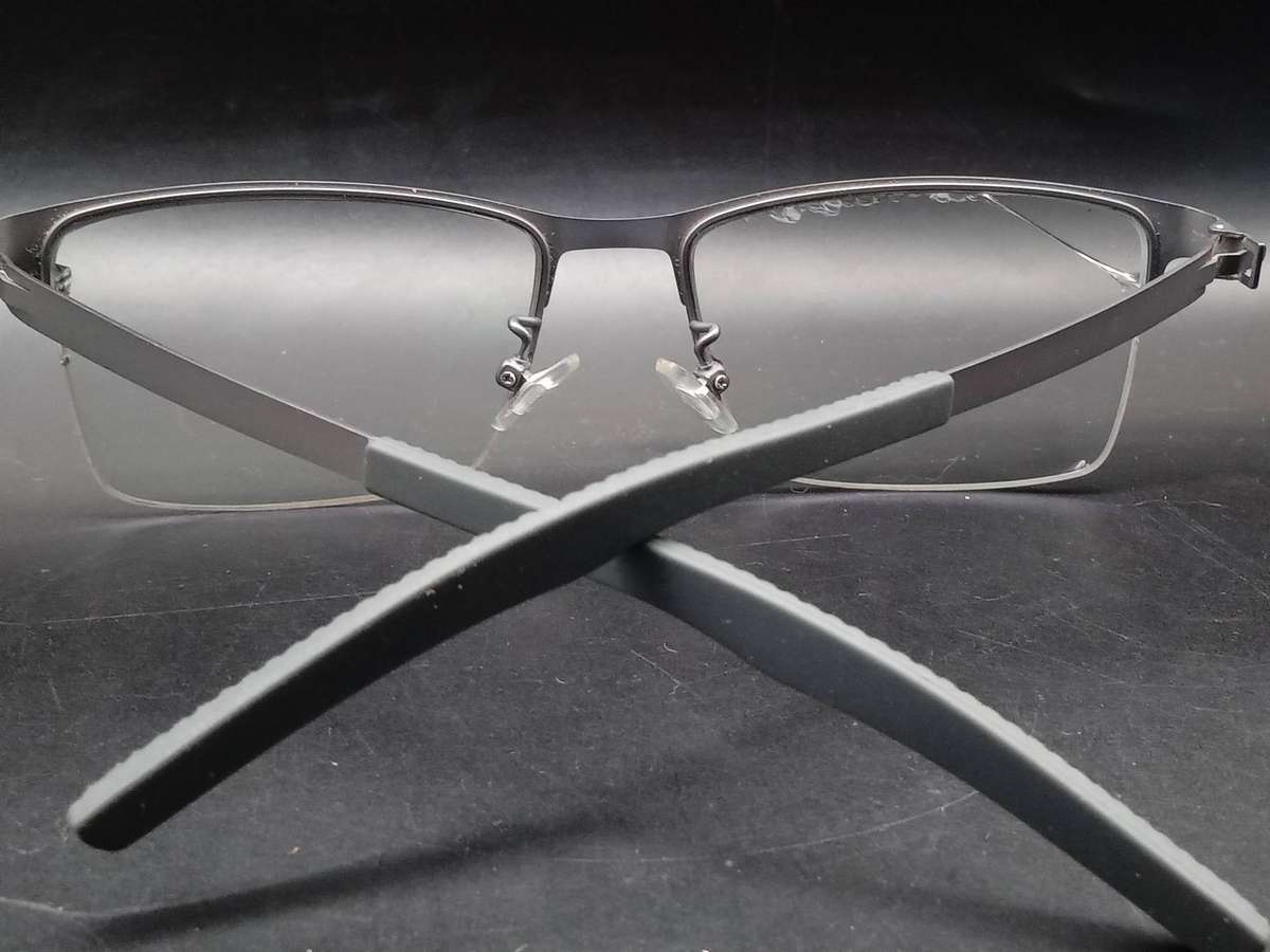 Porsche (Replica) - P9887 -  Gray Square - Semi-frameless - Eyeglasses/Frame
