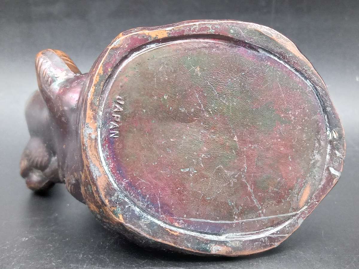 Vintage! Japan - Bronze Metal Statue - Mexican sleeping