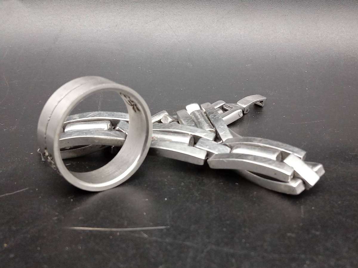 Stainless Steel - Men's Lot - Bracelet, Ring, Money Clips, Multi-tool