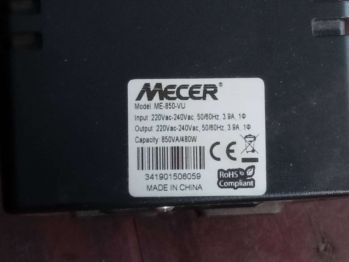 Mecer 850VA Line Interactive UPS (ME-650-VU / ME-850-VU)
