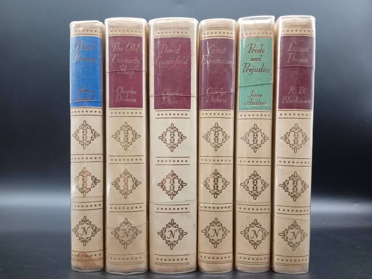Rare VINTAGE Thomas Nelson and Sons 6 Classic Books Bundle