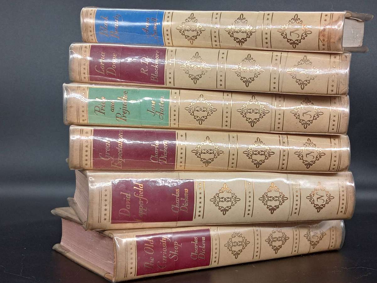 Rare VINTAGE Thomas Nelson and Sons 6 Classic Books Bundle