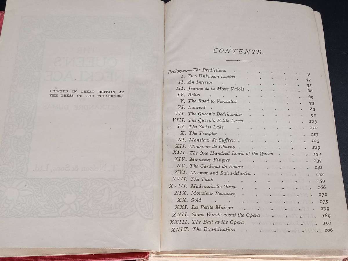 Set of 2 Dumas Classics (the Queens necklace - 1926 and Marguerite De Valois - 1925)