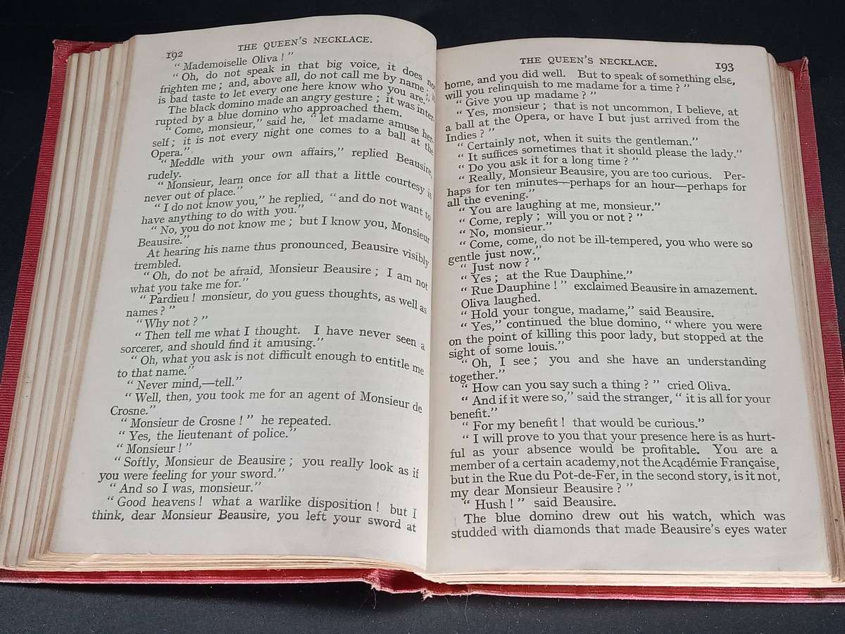 Set of 2 Dumas Classics (the Queens necklace - 1926 and Marguerite De Valois - 1925)