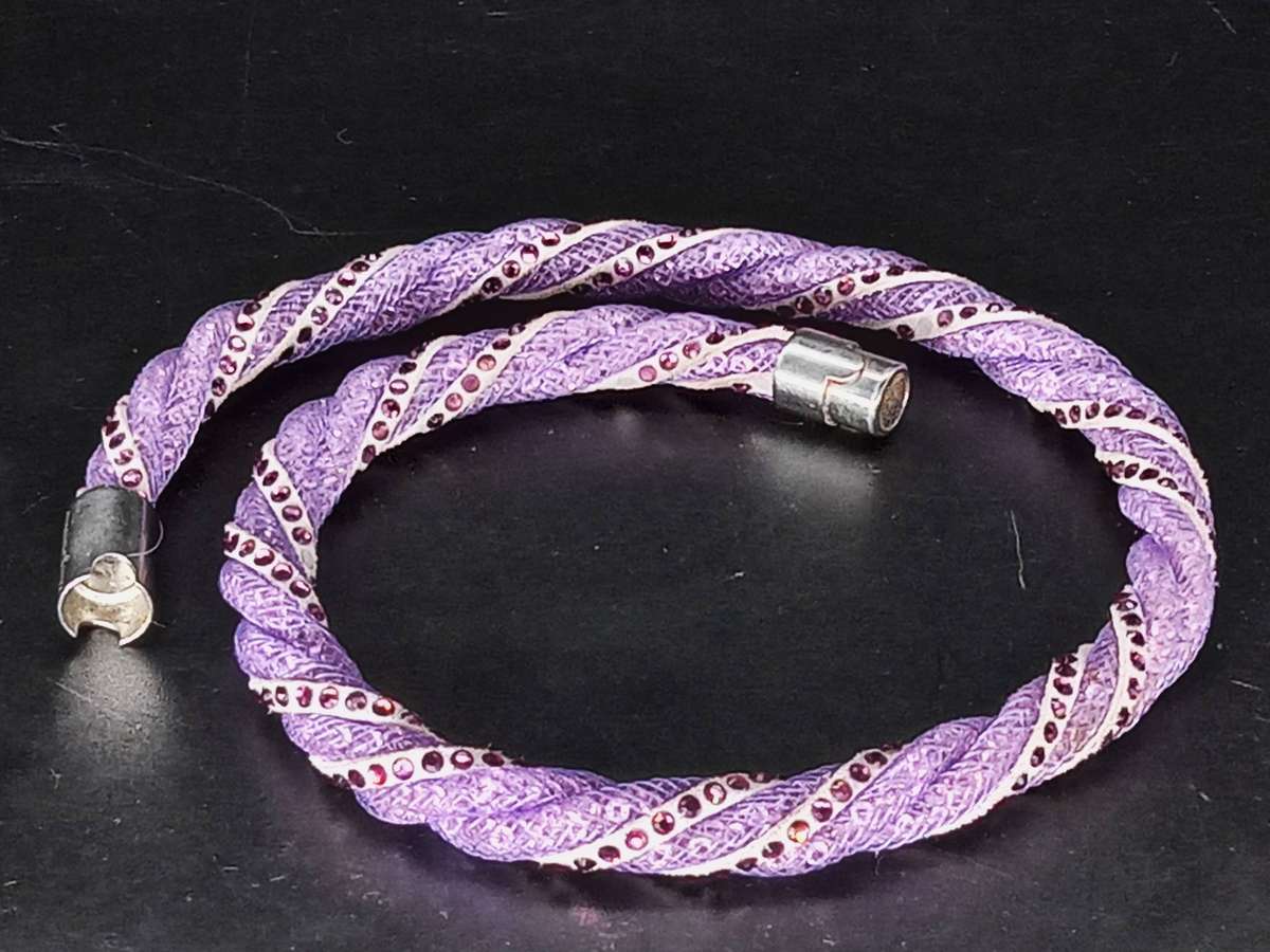RARE!! Swarovski Stardust Twist Crystal Bracelet/Necklace - Lavender