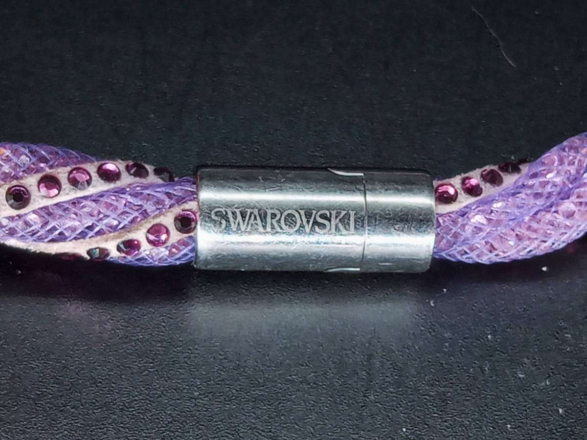 RARE!! Swarovski Stardust Twist Crystal Bracelet/Necklace - Lavender