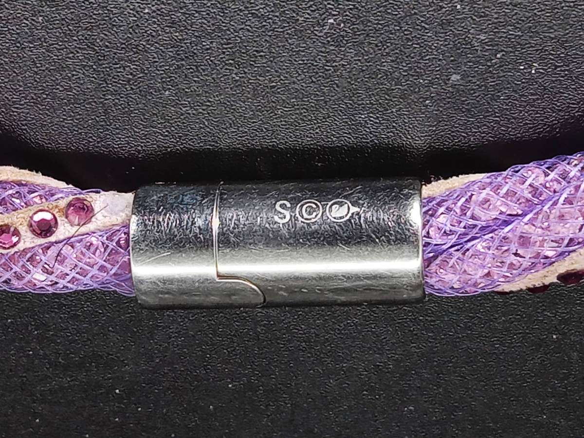 RARE!! Swarovski Stardust Twist Crystal Bracelet/Necklace - Lavender