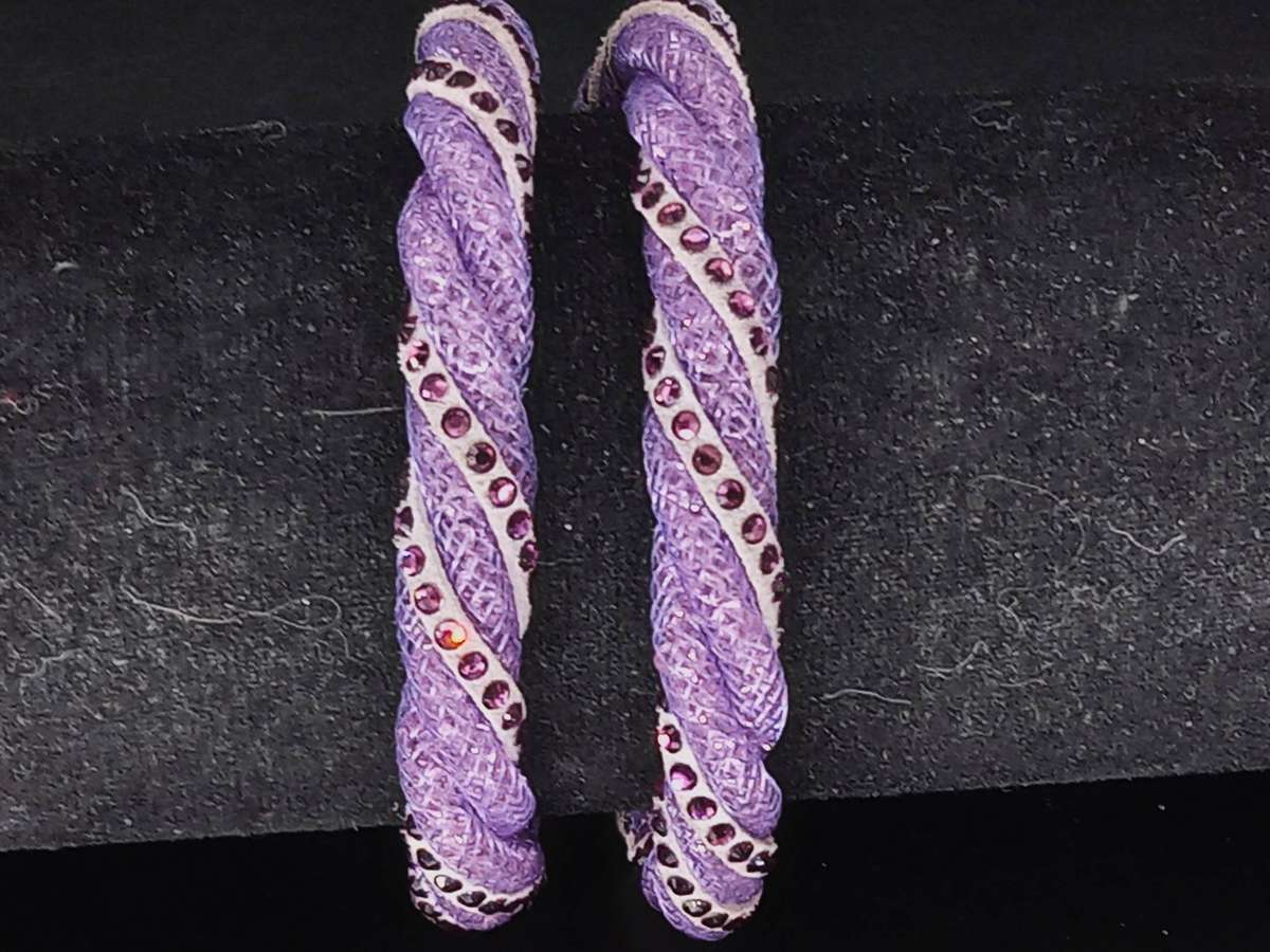 RARE!! Swarovski Stardust Twist Crystal Bracelet/Necklace - Lavender