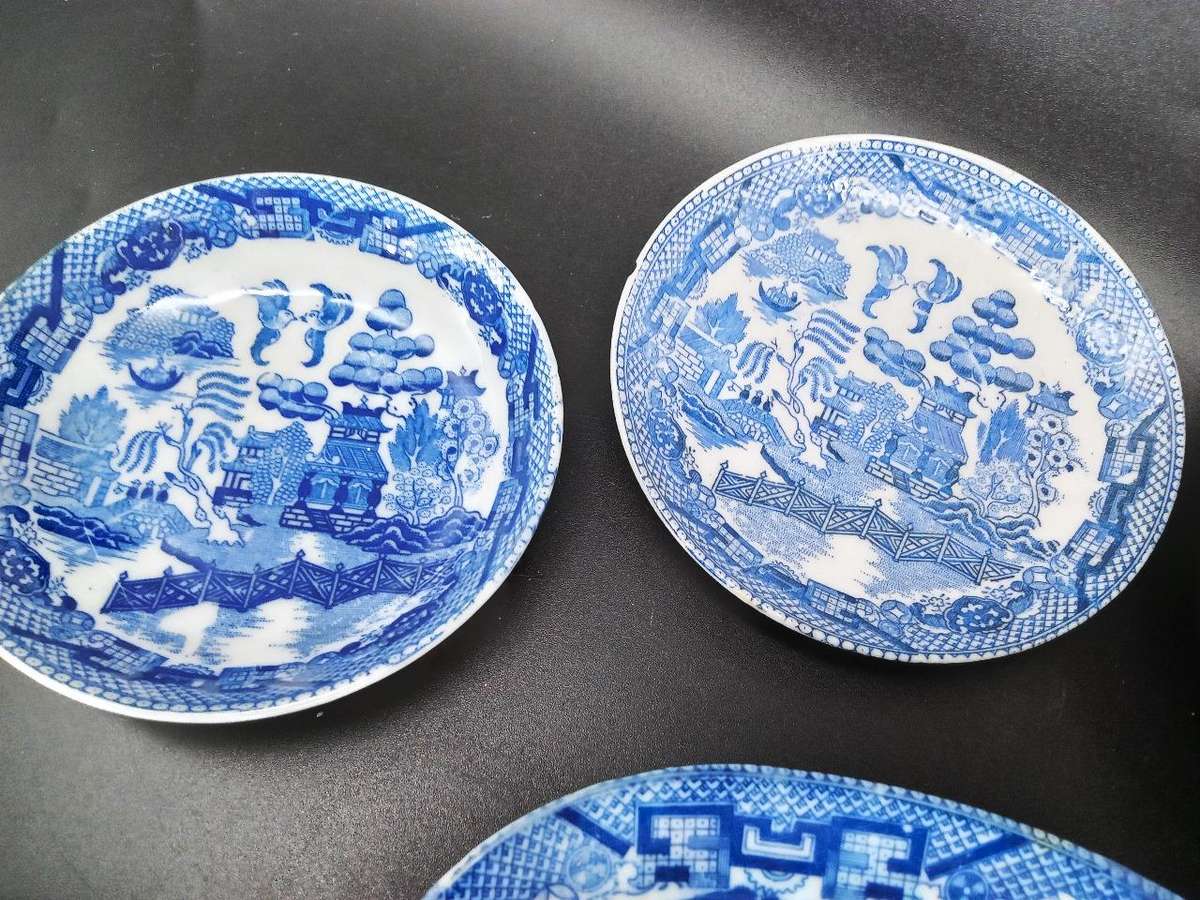 Vintage! Blue Willow Porcelain Children's Play Set (Incomplete Set)