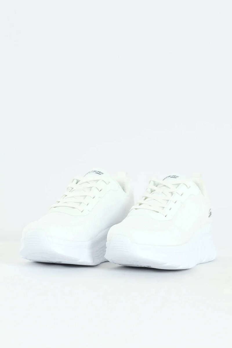 Sketchers Bobs B Flex Hi Knit Lace Up Vegan Sneakers - White Original (UK 11) - Brand new in Box