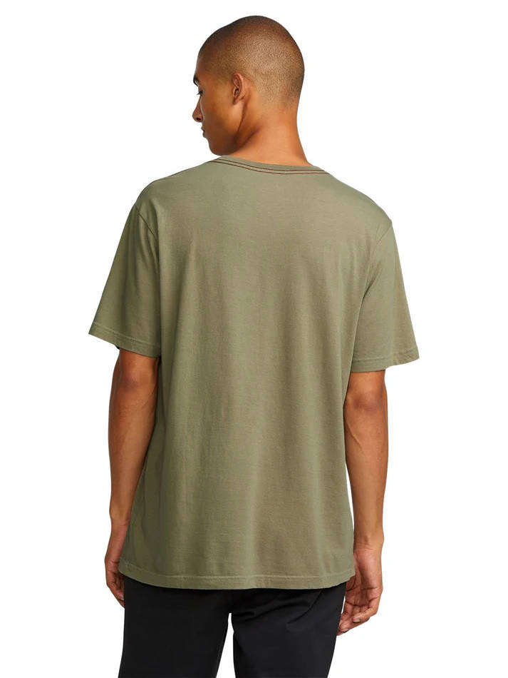 RVCA Men's AG Seal T-Shirt Medium - Brown - Brand New With Tags